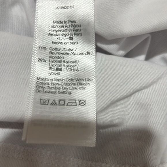 Madewell nr246 white Structured Muscle Tee NWT size L- makeup stain - Picture 6 of 11